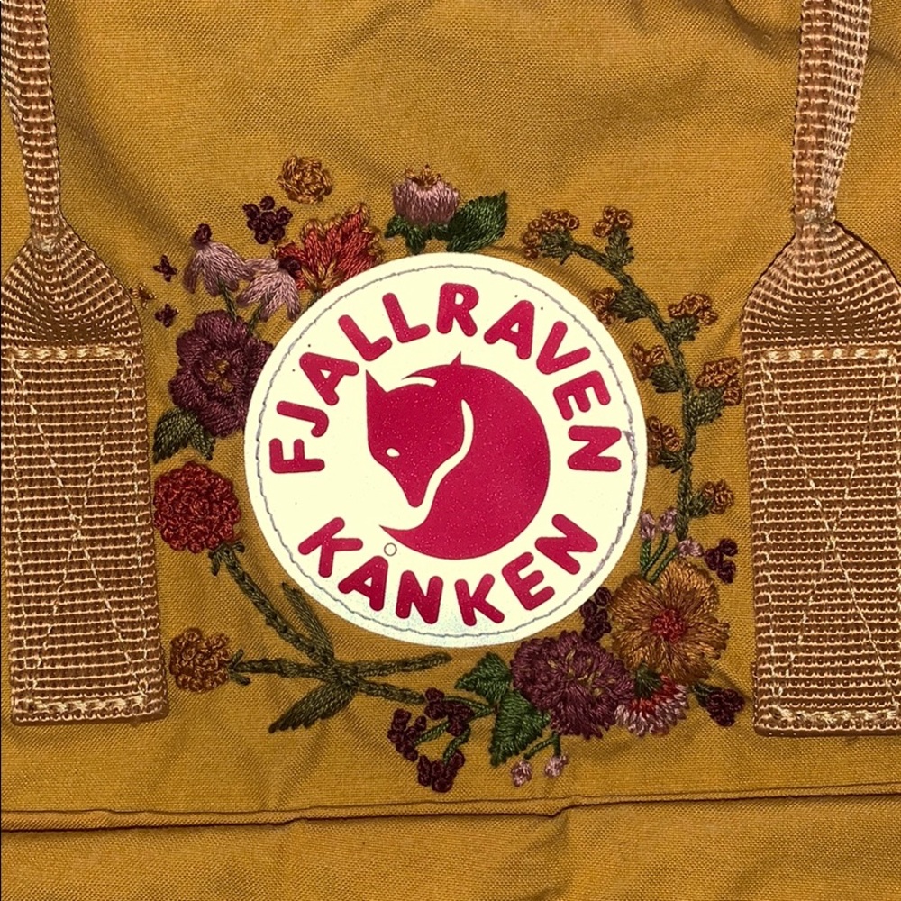 Embroidered Fjallraven Kanken Backpack